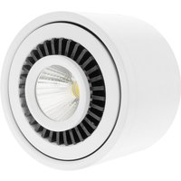 Cablemarkt - COB-LED-Strahler verstellbaren und abnehmbaren 20 w 220 vac 3000 k 110 mm in weißer Farbe von CABLEMARKT