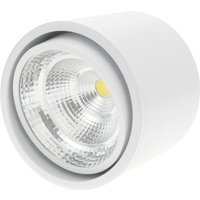 Cablemarkt - cob LED-Strahler von 12W 220VAC 6000K von 115mm in weißer Farbe von CABLEMARKT