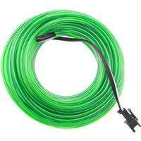 Elektrolumineszierendes Kabel von 2,3 mm mit grünen Batterien von 5 Metern - Cablemarkt von CABLEMARKT