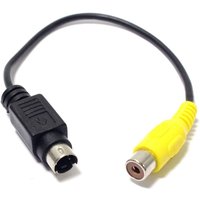 CableMarkt - Kabel mit Cinch-Buchse auf MiniDIN4-Stecker-Adapter zur Umwandlung von Composite Video in S-VHS von CABLEMARKT