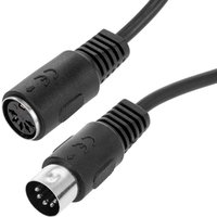 MIDI-Kabel zur Datenübertragung zwischen Musikinstrumenten 5-poliger Stecker auf Buchse 1 m - Cablemarkt von CABLEMARKT