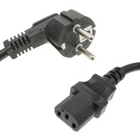 Cablemarkt - Schwarzes Stromkabel 10m C13 auf SCHUKO-Stecker von CABLEMARKT