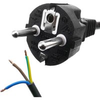 Cablemarkt - Stromkabel H05VV-F (schuko-m direkt an Klemmen) von 3 m von CABLEMARKT