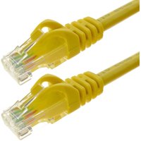 Cablemarkt - UTP-Ethernet-Kabel mit RJ45-Stecker der Kat. 6A in gelber Farbe von 5 m von CABLEMARKT