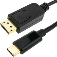 Cablemarkt - 1,8 m langes USB-3.1-Typ-C-zu-DisplayPort-4K-Ultra-HD-60-Hz-Konvertierungskabel von CABLEMARKT