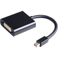 Adapter mit MiniDisplayPort-Stecker auf 15 cm aktive DVID-D-Buchse, schwarze Farbe - Cablemarkt von CABLEMARKT