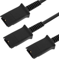 Cablemarkt - Audio Duplikator Kabel für Plantronics qd Telefon 100 cm von CABLEMARKT