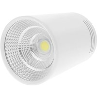 Cablemarkt - COB-LED-Strahler 7 w, 220 v ac, 3000 k, 75 mm, in weißer Farbe von CABLEMARKT