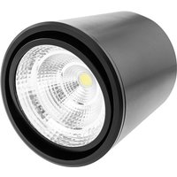 COB-LED-Strahler verstellbaren 7 w 220 vac 3000 k 75 mm in schwarzer Farbe - Cablemarkt von CABLEMARKT