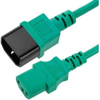 Cablemarkt - Grünes Stromkabel von IEC60320 C13 zu C14 Netzteil 3m von CABLEMARKT