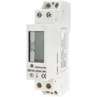 Cablemarkt - KWh-Digitalzähler für einphasigen 30A-Stromverbrauch mit 6 + 1-stelliger LCD-Anzeige von CABLEMARKT