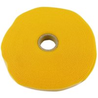 Cablemarkt - Klebestreifenrolle zur Kabelorganisation, gelb, 15 mm x 10 m von CABLEMARKT
