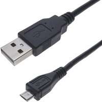 Kabel mit Anschlüssen usb a Stecker 2.0 auf MicroUSB b Stecker schwarz 3 m - Cablemarkt von CABLEMARKT