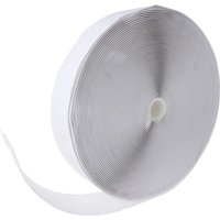 Cablemarkt - Rolle mit 50 mm x 25 m weißem, seitlichem Klettband zur Befestigung von CABLEMARKT