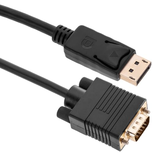 BeMatik - DisplayPort-Kabel Stecker-auf-VGA-Stecker 2 m BeMatik - DisplayPort-Kabel Stecker-auf-VGA-Stecker 2 m von BEMATIK.COM