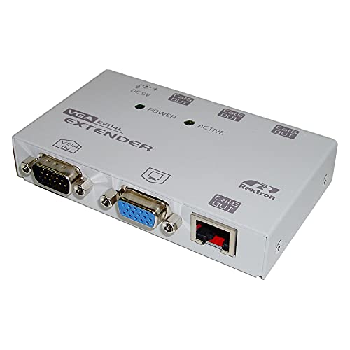 BeMatik - Rextron 1 VGA Extender VGA-IN-OUT + 1 VGA + 4 RJ45-OUT (EV-114L) von CABLEMATIC