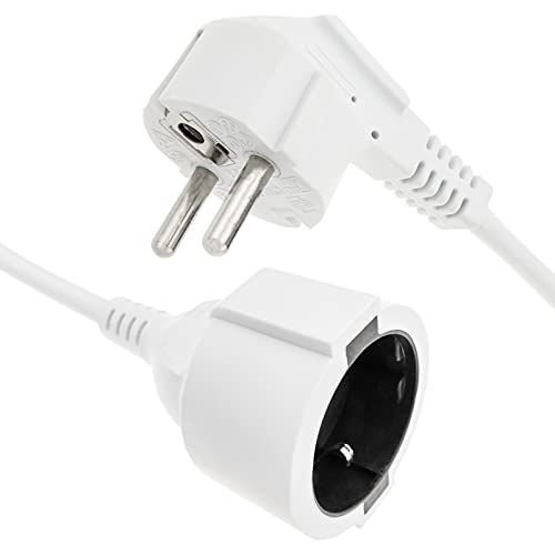 BeMatik - Elektrokabel Extender Schuko männlich zu weiblich 3 m weiß BeMatik - Elektrokabel Extender Schuko männlich zu weiblich 3 m weiß von BEMATIK.COM