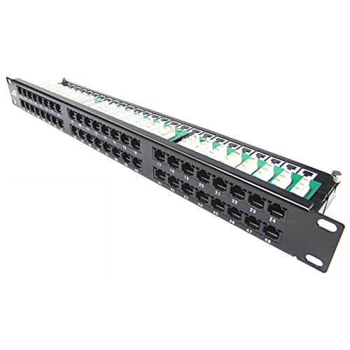 RackMatic - Patch-Panel 1HE 48 RJ45 UTP Cat.5e schwarz RackMatic - Patch-Panel 1HE 48 RJ45 UTP Cat.5e schwarz von RackMatic.com