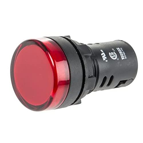 CABLEPELADO 30 mm LED-Anzeigeleuchte | LED Pilotlicht für Bedienfelder | Montageloch Größe 30 mm | Rot LED von CABLEPELADO