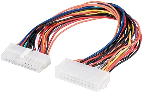 CABLEPELADO ATX Stromkabel | ATX-Extender | Stromkabel ATX Mainboard zu Netzteil | 24-poliger Stecker - 24-polige Buchse | 18AWG | Länge 20 cm CABLEPELADO ATX Stromkabel | ATX-Extender | Stromkabel ATX Mainboard zu Netzteil | 24-poliger Stecker - 24-polige Buchse | 18AWG | Länge 20 cm von CABLEPELADO