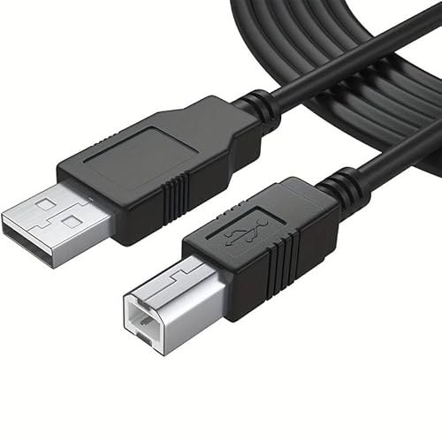 CABLEPELADO Druckerkabel, USB-Kabel für Drucker, USB 2.0 Typ A auf Typ B, kompatibel mit HP, Epson, Canon, Brother, Lexmark, Scanner, Festplatte, Digitalfotografie, Schwarz, 50 cm von CABLEPELADO