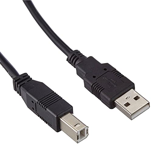 CABLEPELADO Druckerkabel | USB-Kabel für Drucker | USB 2.0 Typ A auf Typ B Kabel | kompatibel mit HP, Epson, Canon, Brother, Lexmark, Scanner, Festplatte, Digitalfotografie | Schwarz | 0,25 m von CABLEPELADO