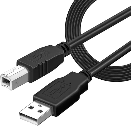 CABLEPELADO Druckerkabel | USB-Kabel für Drucker | USB 2.0 Typ A auf Typ B Kabel | kompatibel mit HP, Epson, Canon, Brother, Lexmark, Scanner, Festplatte, Digitalfotografie | Schwarz | 1 Meter von CABLEPELADO