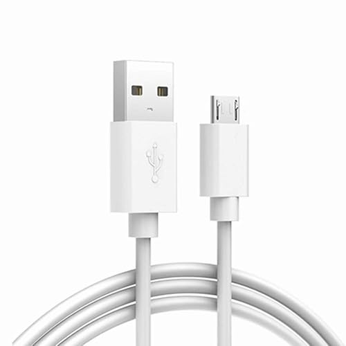 CABLEPELADO Micro-USB-Kabel zum Synchronisieren und Laden | hohe Geschwindigkeit | Datenübertragung | kompatibel mit Samsung, HTC, Sony, Motorola, LG, Nokia, Kindle, PS4, Xbox One | Weiß | 1 Meter von CABLEPELADO