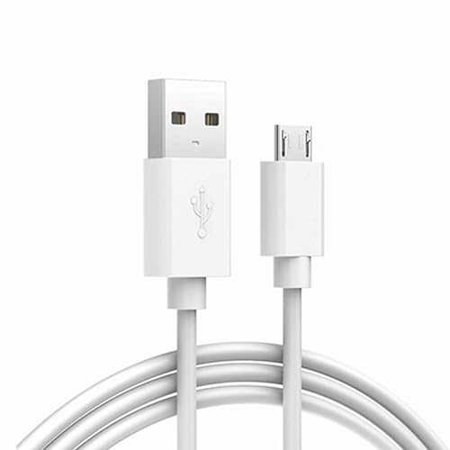 CABLEPELADO Micro-USB-Kabel zum Synchronisieren und Laden, hohe Geschwindigkeit, 480 Mbit/s, kompatibel mit Samsung, HTC, Sony, Motorola, LG, Nokia, Kindle, PS4, Xbox One, Weiß, 3 m von CABLEPELADO