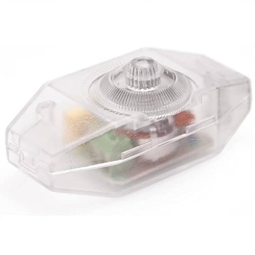 CABLEPELADO Potentiometer mit Schalter, Dimmer, Dimmer, Dimmer, Lichtschalter, Geeignet für: 1-40 Watt, 230 Volt, Schweißanschluss, PVC, transparent von CABLEPELADO