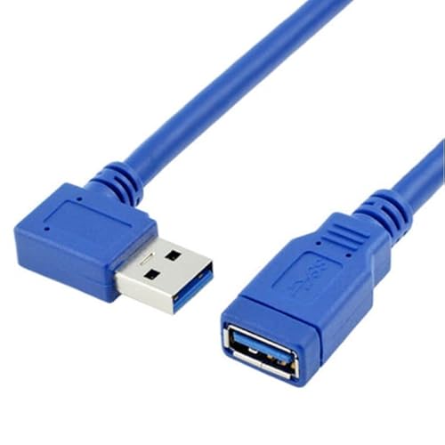 CABLEPELADO Super Speed USB 3.0 Verlängerungskabel | USB Typ A Stecker Verlängerungskabel | 5 Gbit/s für Drucker, Maus, Tastatur, Hub, Pendrive, PS-Fernbedienung, HDD, Computer | Blau | 25 cm von CABLEPELADO