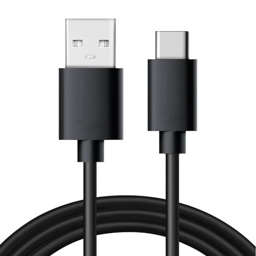 CABLEPELADO USB 2.0 Kabel 3A Typ C Stecker - Typ A Stecker, USB-C auf USB-A, Ladekabel USB Typ C auf Typ A, USB-C-Synchronisationskabel, 5 V / 3 A (15,0 W) max, Schwarz, 1 Meter von CABLEPELADO