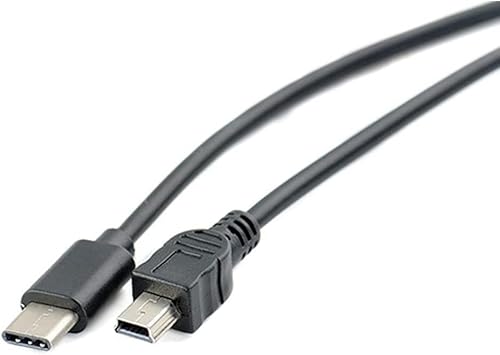 CABLEPELADO USB C auf Mini USB Kabel Synchronisieren und Laden | Datenübertragung 480 Mbit/s | Kompatibel mit Blue Yeti Mikrofon, PS3, Wii U Pro, externe Festplatte, Digitalkameras, MP3 | 1 Meter von CABLEPELADO