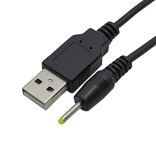 CABLEPELADO USB-DC-Stromkabel | Verlängerungskabel DC | 5 V 2 A | DC 2,5 mm Stecker | Geeignet für Tablet und MP3 | Schwarz | 80 cm von CABLEPELADO
