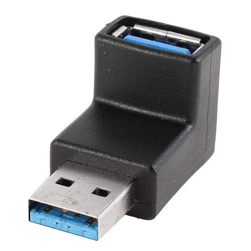 CABLEPELADO USB abgewinkelter Adapter | USB Winkel Adapter | USB Stecker auf Buchse Adapter | Stecker auf Buchse | USB 3.0 | 90° Winkel von CABLEPELADO