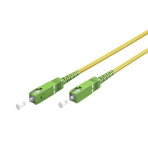 Kabel Glasfaserkabel SC-APC Singlemode Simplex 9 – 125 5 Meter Gelb, cablepelado® von CABLEPELADO