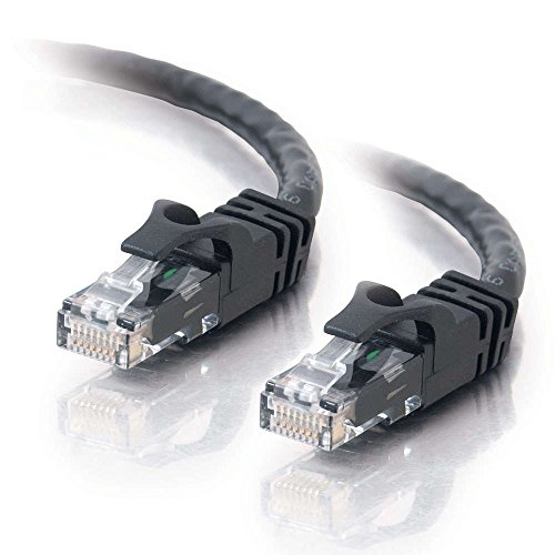 C2G 0,5M Schwarz CAT6 Ethernet Gigabit Lan Netzwerkkabel (RJ45) Patchkabel, UTP, kompatibel mit CAT. 5, CAT. 5e und CAT. 7. von C2G