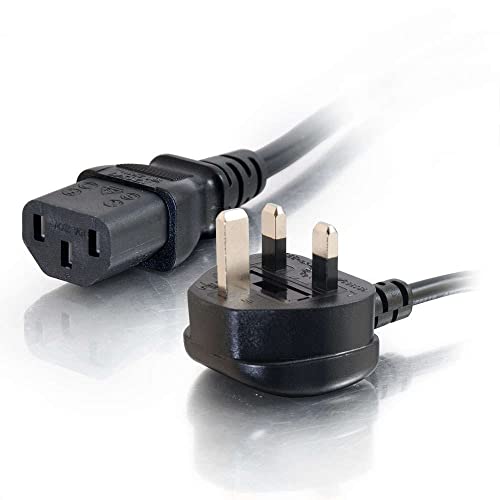 C2G 0,5 Meter UK-Netzkabel (IEC320C13 nach BS 1363) 1,5 Fuß Wasserkocherkabel/Netzkabel, 88511 von C2G