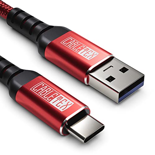 CABLETEX 3m USB-C Schnell-Ladekabel 60W Datenkabel für Smartphones wie Samsung Galaxy S23, iPhone 15 Pro Max, Google Pixel 7 8, HUAWEI P50, Honor 90, HTC, OnePlus, Xiaomi, Oppo A1, Sony Xperia, ZTE CABLETEX 3m USB-C Schnell-Ladekabel 60W Datenkabel für Smartphones wie Samsung Galaxy S23, iPhone 15 Pro Max, Google Pixel 7 8, HUAWEI P50, Honor 90, HTC, OnePlus, Xiaomi, Oppo A1, Sony Xperia, ZTE von CABLETEX