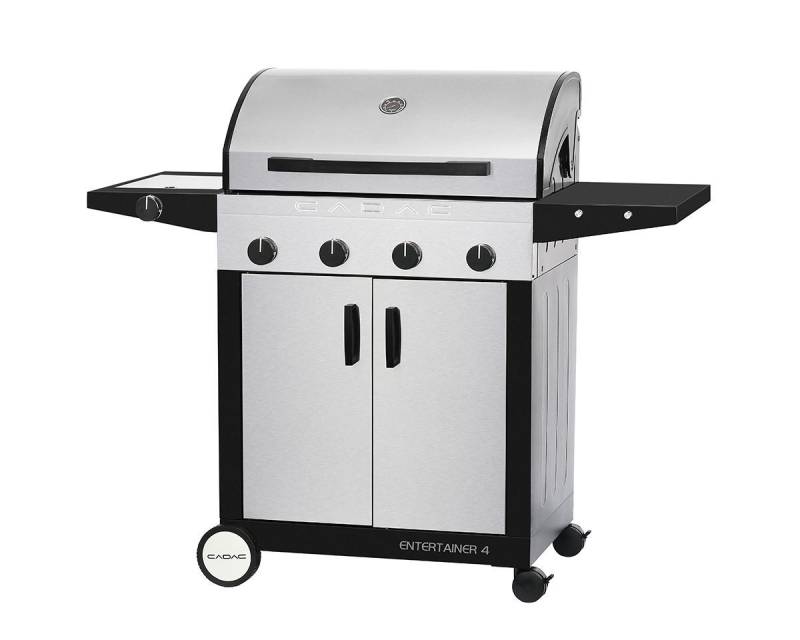 CADAC Gasgrill Entertainer SUPREME EDELSTAHL 4B+SB Gasgrill 4 Brenner Seitenbrenner von CADAC