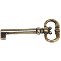 Dekorativer englischer Schlüssel aus messingplattiertem Messing Centrale Brico von CADAP