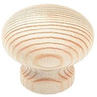 Moderner Möbelknopf aus unbehandeltem Kiefernholz - ø 40 mm - Höhe 33 mm - 7240 von CADAP