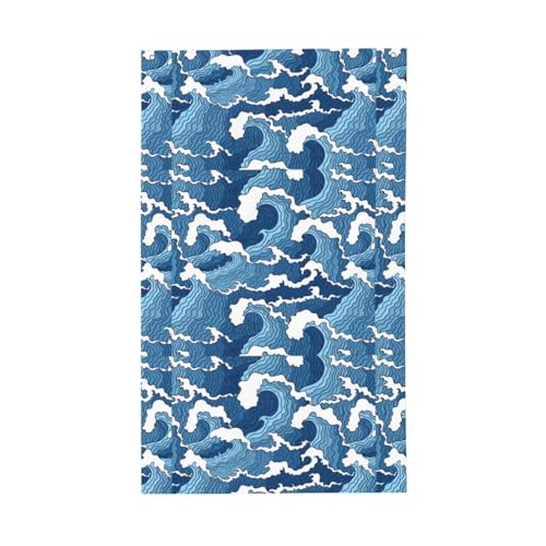 Gartenflaggen mit stürmischem Meer-Druck, für drinnen und draußen, für Hinterhof, Veranda, Rasen, Garten, Urlaub Gartenflaggen mit stürmischem Meer-Druck, für drinnen und draußen, für Hinterhof, Veranda, Rasen, Garten, Urlaub von CADREWY