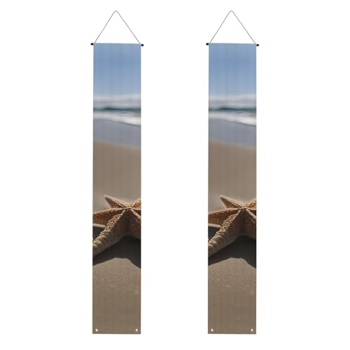 Seestern Muschel Sandstrand Druck Abschlussfeier Veranda Banner Wiederverwendbares Banner Supplies 2025 Einfaches Aufhängesystem von CADREWY