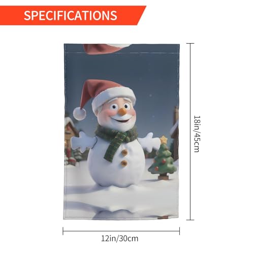 Weihnachtsmann Schneemann Druck Schönheit Gartenflagge Ganzjahresdekoration für Terrasse Veranda Flagge Rasen Flagge Weihnachtsmann Schneemann Druck Schönheit Gartenflagge Ganzjahresdekoration für Terrasse Veranda Flagge Rasen Flagge von CADREWY