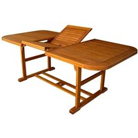 Garten-Tisch 150x90 cm Alba Ausziehbarer aus Akazienholz Holz von CAESAROO