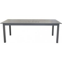 Garten-Tisch 220x100 cm Rodi ausziehbarer aus Taupe lackiertem Aluminium Aluminium von CAESAROO