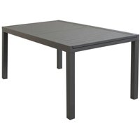 Garten-Tisch 160x90 cm Amalfi ausziehbarer aus taupé lackiertem Aluminium Aluminium von CAESAROO