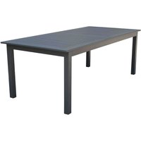 Garten-Tisch 220x100 cm Rodi ausziehbarer aus anthrazit lackiertem Aluminium Aluminium von CAESAROO
