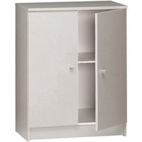 Caesaroo - Mehrzweckschrank 62xH80 cm Mattweiß mit zwei Türen weiß von CAESAROO